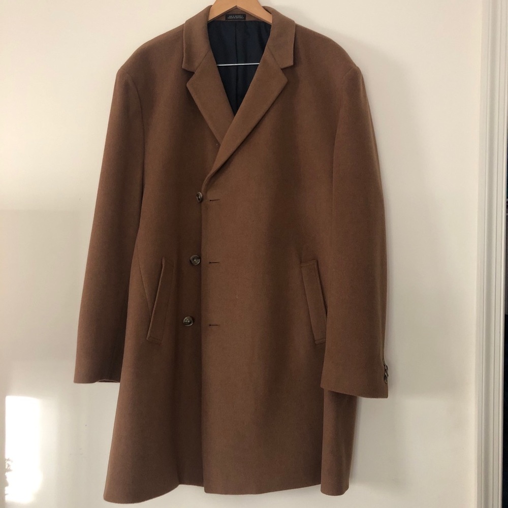 Kenneth Cole Mens Warm Brown Suit Coat R52